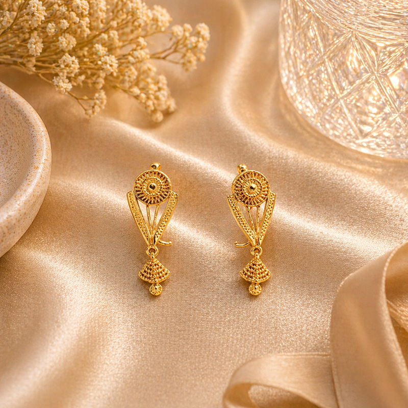 Gold Earrings 350