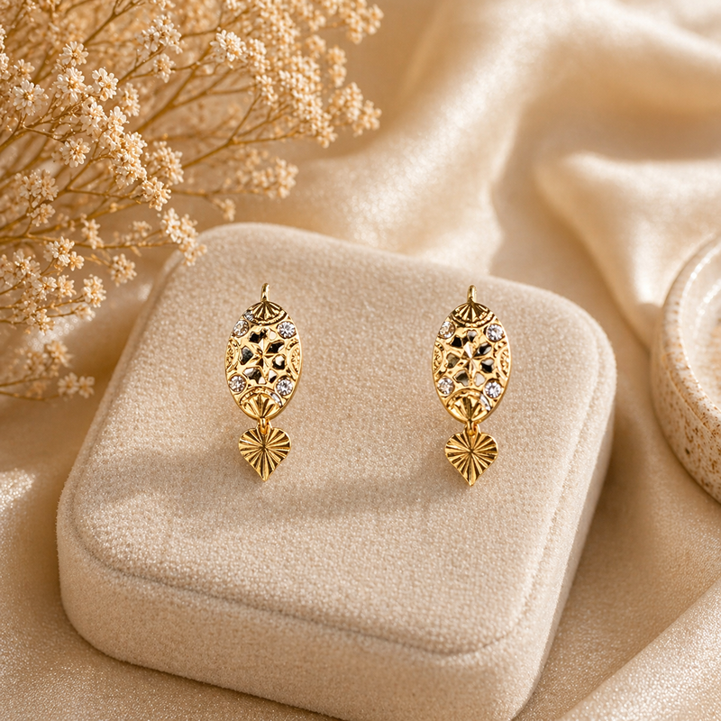 Gold Earrings 356 (1)
